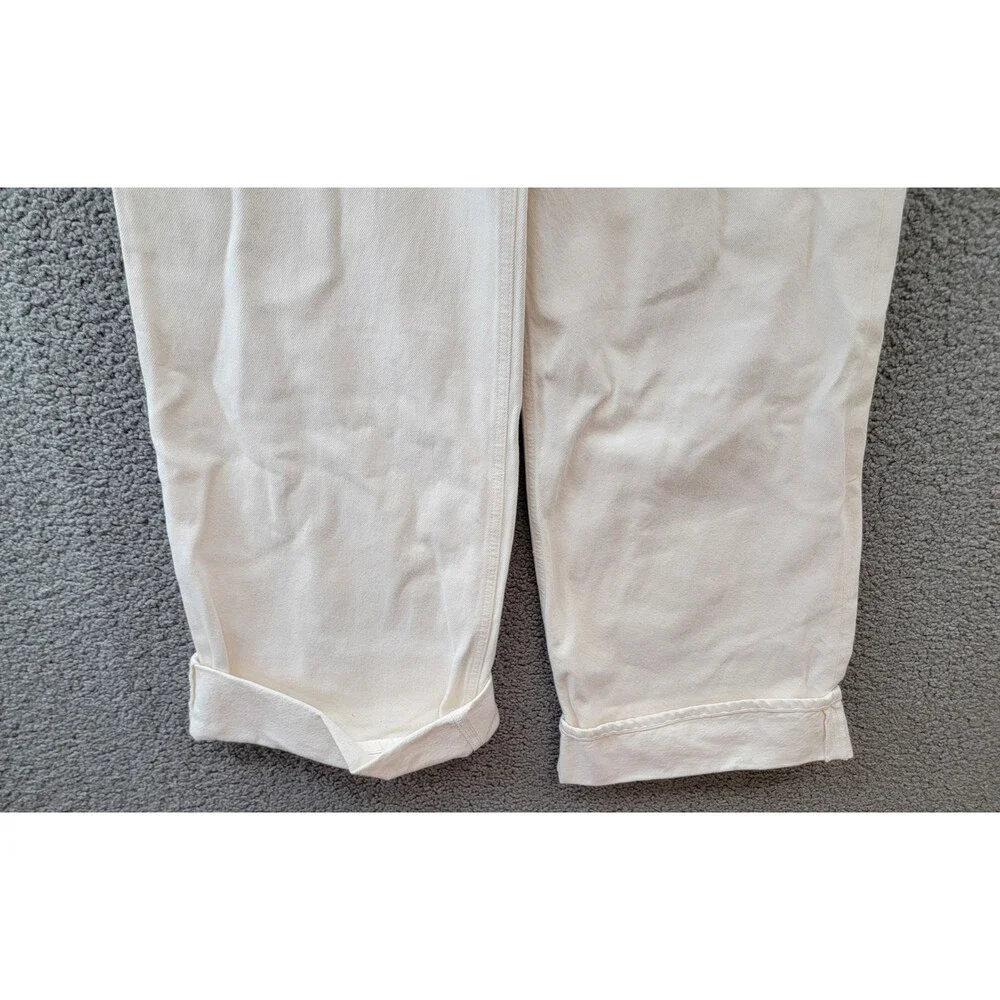 AGOLDE Dame High Rise Wide Leg Jeans Womens 27 Fortune Cookie Button Fly Closure - Picture 4 of 15